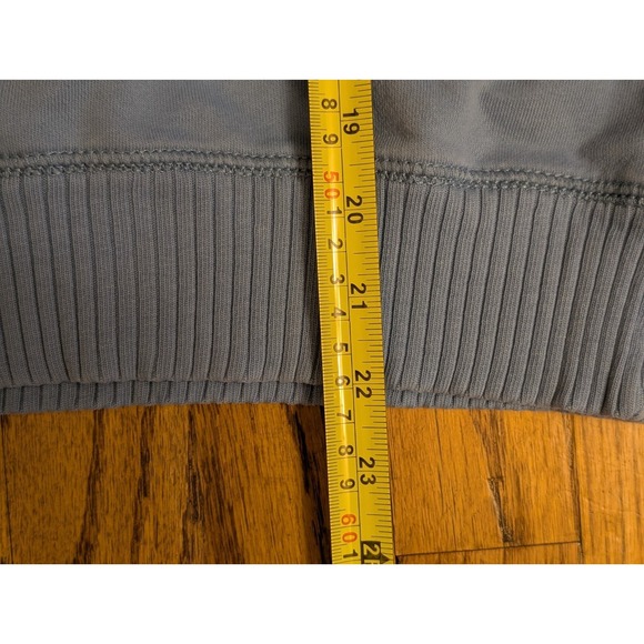 American Eagle Sweatshirt Womens XS Seriously Lived In Happiest Here Smiley Blue - Picture 10 of 13